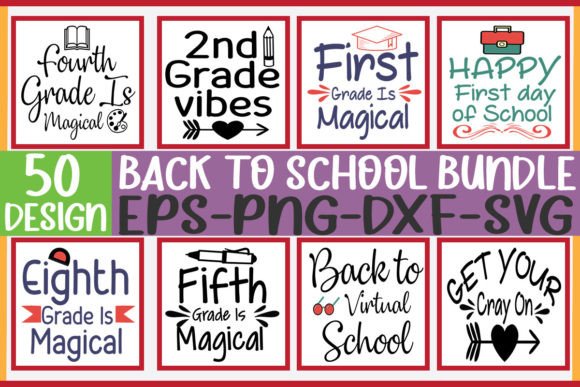 50 Back to School Bundle: A Comprehensive Digital Resource for Creative Projects