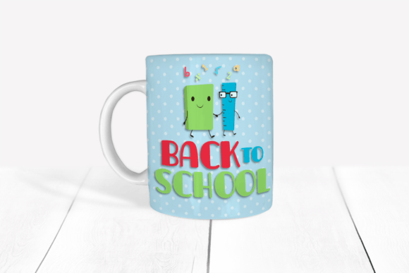 Back to School Mug Sublimation Design for Personalized Gifts