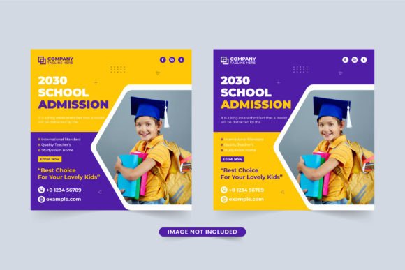 Back to School Social Media Post Vector for Creative and Practical Use