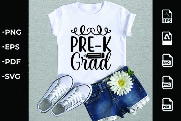 Back to School Svg Design,PRE-K GRAD