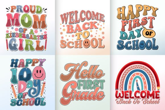 Back-to-school T-shirt Design Bundle SVG