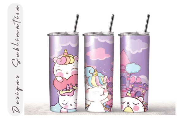 Cat Unicorn Back to School Tumbler Wrap
