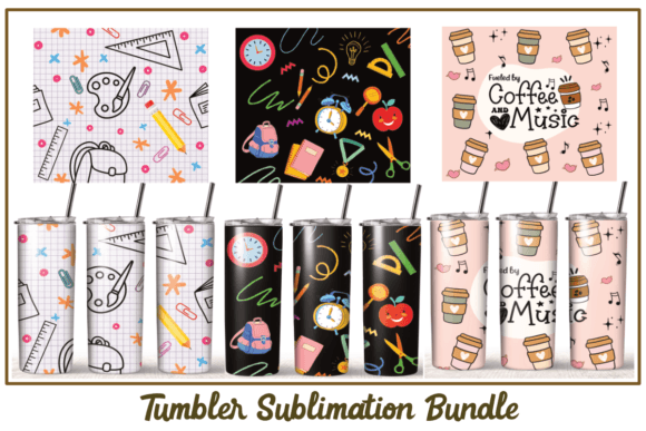 Coffee Back to School Tumbler Wrap: A Strategic Tool for Branding and Customization