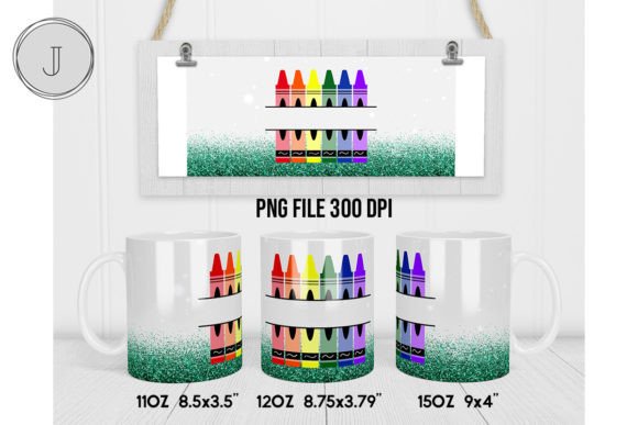 Crayon Mug Back to School Add Text Wrap2