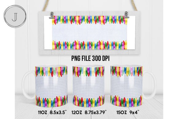 Crayon Mug Back to School Add Text Wrap3: A Versatile Design for Creative Expression