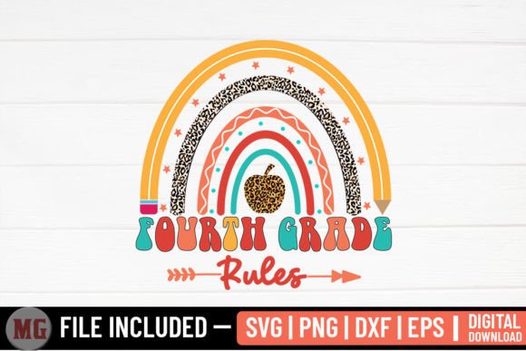 Fourth Grade Rules - Back to School SVG