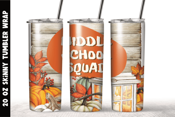 Middle School Squad Back to School PNG: A Creative Asset for Custom Tumbler Designs