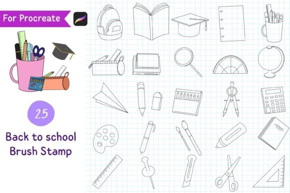 Procreate Brush Stamp Back to School: A Creative Resource for Artists and Designers